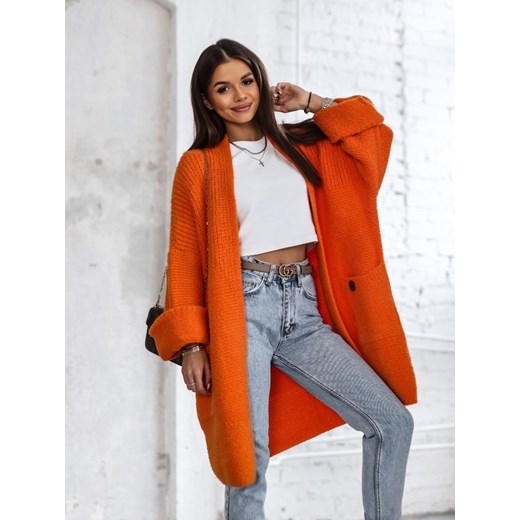 Sweter Flop Pomarańczowy Lisa Mayo uniwesralny Lisa Mayo