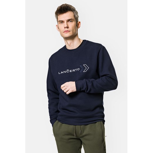 Bluza Granatowa Brewer ze sklepu Lancerto S.A. w kategorii Bluzy męskie - zdjęcie 150900167