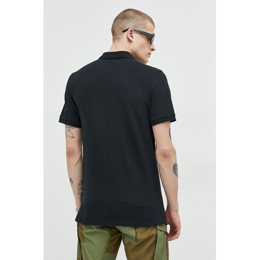 Abercrombie & Fitch polo męski kolor czarny z aplikacją Abercrombie & Fitch M ANSWEAR.com