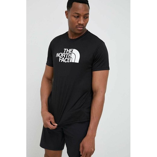 The North Face t-shirt sportowy Reaxion Easy kolor czarny z nadrukiem NF0A4CDVJK31 ze sklepu ANSWEAR.com w kategorii T-shirty męskie - zdjęcie 150902607