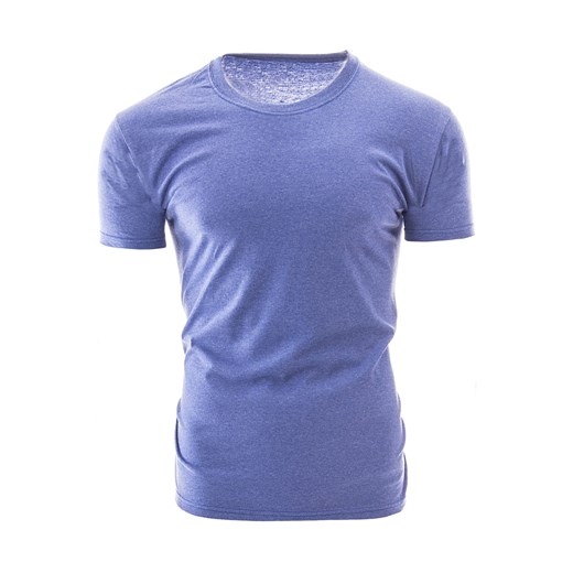 T-shirt męski Risardi niebieski z krótkimi rękawami 