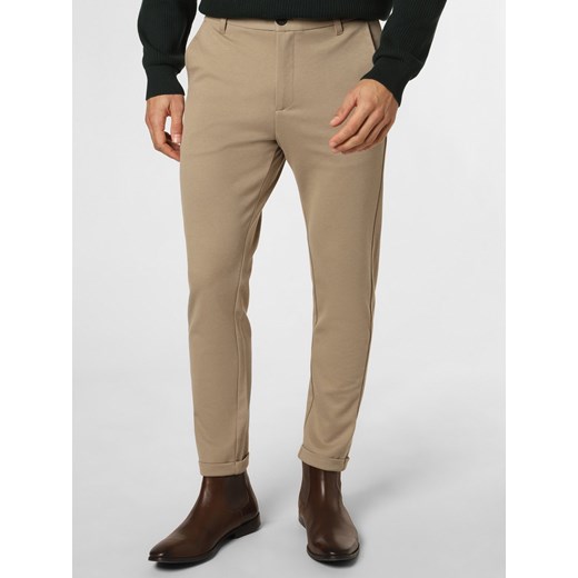 Lindbergh Spodnie Mężczyźni melanżowy wypukły wzór tkaniny ze sklepu vangraaf w kategorii Spodnie męskie - zdjęcie 150906249