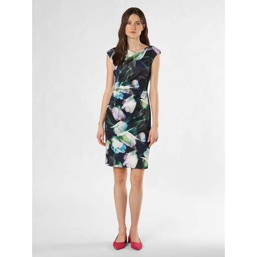 Swing Damska sukienka wieczorowa Kobiety Sztuczne włókno granatowy wzorzysty ze sklepu vangraaf w kategorii Sukienki - zdjęcie 150906459