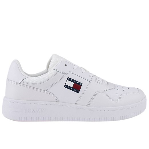 Buty Tommy Jeans Retro Basket EM0EM00955-YBR - białe ze sklepu streetstyle24.pl w kategorii Buty sportowe męskie - zdjęcie 150915725