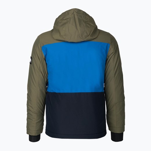 Kurtka snowboardowa dziecięca Quiksilver Side Hit zielono-niebieska EQBTJ03158 Quiksilver 14 (L) sportano.pl okazyjna cena