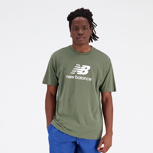 Koszulka męska New Balance MT31541DON – zielona ze sklepu New Balance Poland w kategorii T-shirty męskie - zdjęcie 150935636