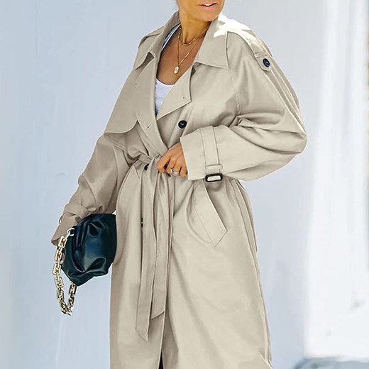 Klasyczny Płaszcz Trencz ze sklepu ParinePL w kategorii Płaszcze damskie - zdjęcie 150956618