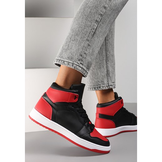 Czarno-Czerwone Sneakersy Asithera Renee 39 renee.pl wyprzedaż
