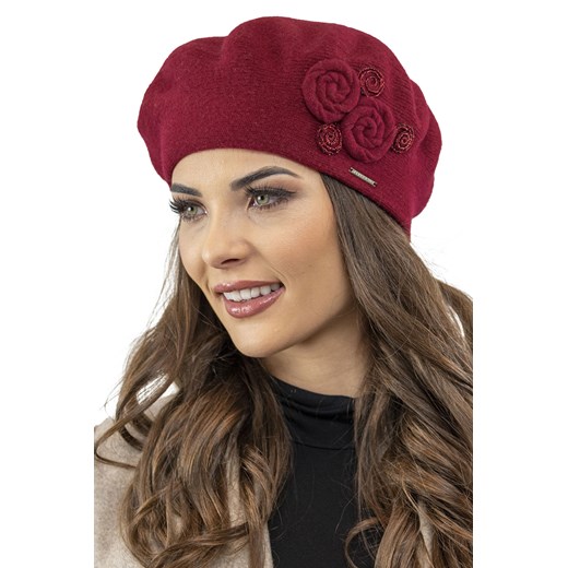 Vivisence 7037Kmpl Komplet beret+szalik, bordowy Vivisence UNI kontri.pl