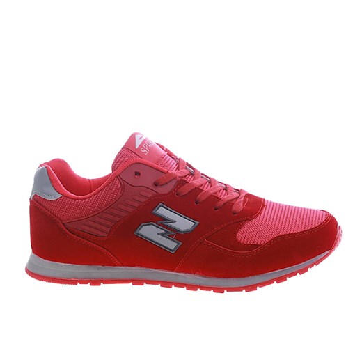 Czerwone sznurowane męskie buty sportowe /A6-2 13301 T483/ ze sklepu Pantofelek24.pl w kategorii Trampki męskie - zdjęcie 151051117