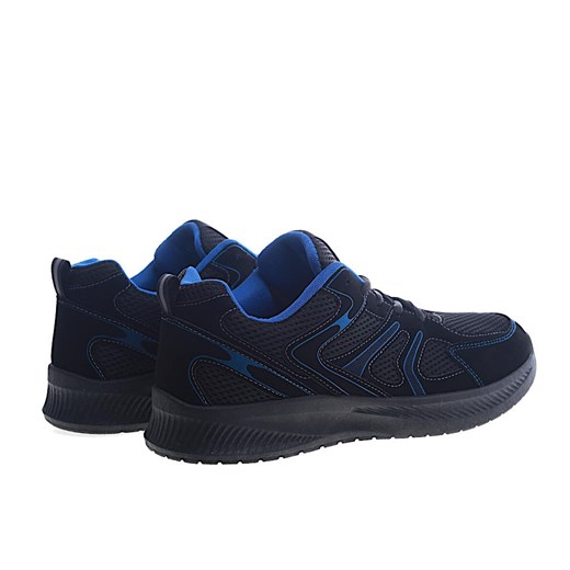 Lekkie sznurowane męskie buty sportowe Czarne /A6-2 13299 T482/ Pantofelek24 42 okazyjna cena Pantofelek24.pl Jacek Włodarczyk
