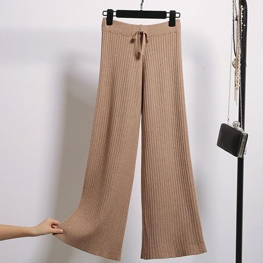 Dzianinowe Spodnie ze sklepu ParinePL w kategorii Spodnie damskie - zdjęcie 151059379