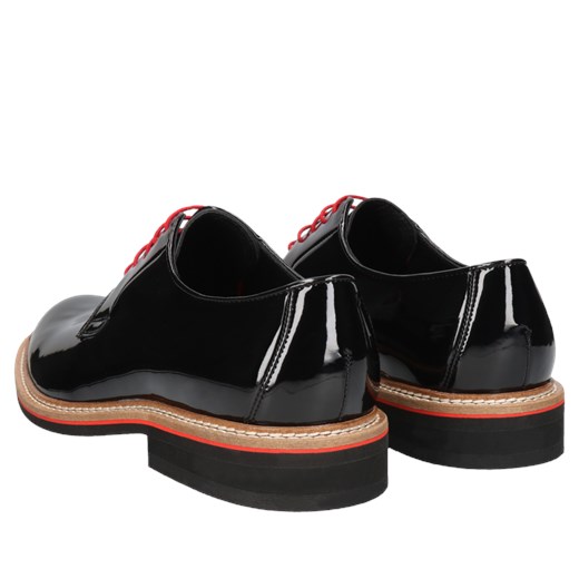 Eleganckie, czarne lakierki męskie ze skóry Oscar, Konopka Shoes Conhpol 45 Konopka Shoes