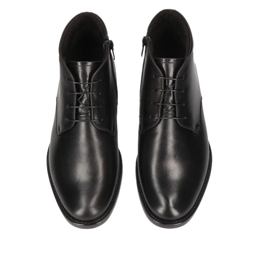 Czarne trzewiki podwyższające męskie Brus II, Konopka Shoes Conhpol 42 promocja Konopka Shoes