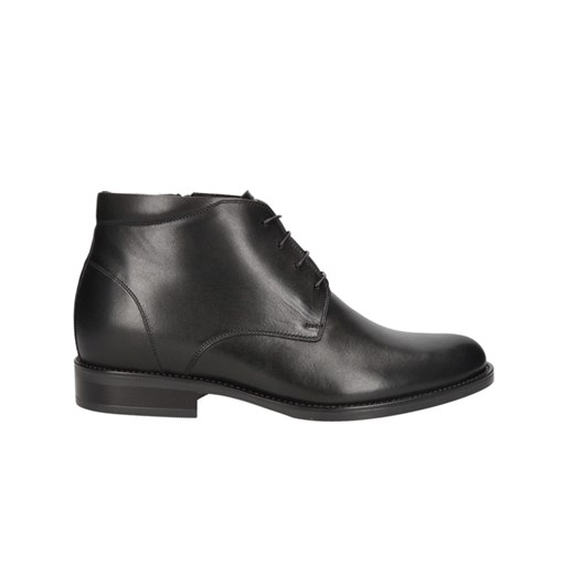 Czarne trzewiki podwyższające męskie Brus II, Konopka Shoes Conhpol 41 wyprzedaż Konopka Shoes