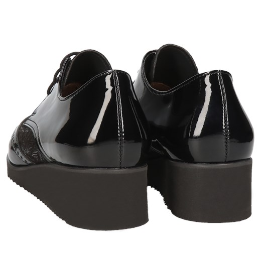 Czarne półbuty Emma, RE2533-03, Conhpol Relax, Konopka Shoes 38 wyprzedaż Konopka Shoes