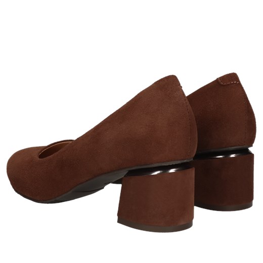 Czółenka Conhpol eleganckie bez zapięcia z niskim obcasem 