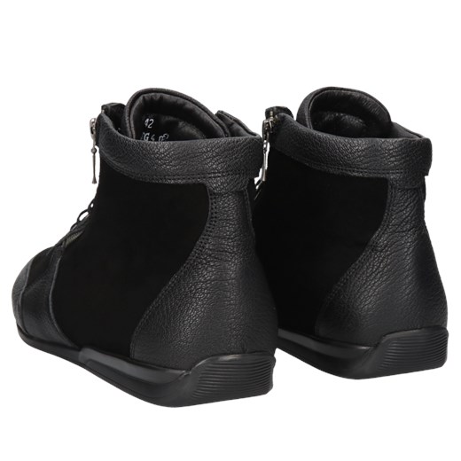 Czarne trzewiki Victor, Conhpol Dynamic, SK2652-01, Konopka Shoes 42 okazyjna cena Konopka Shoes