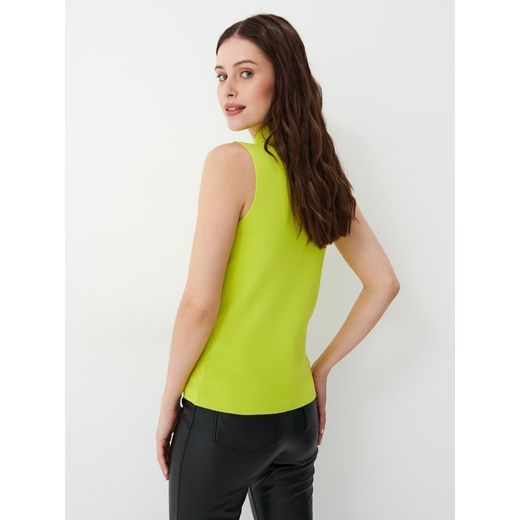 Mohito - Neonowy top ze stójką - Zielony Mohito L Mohito