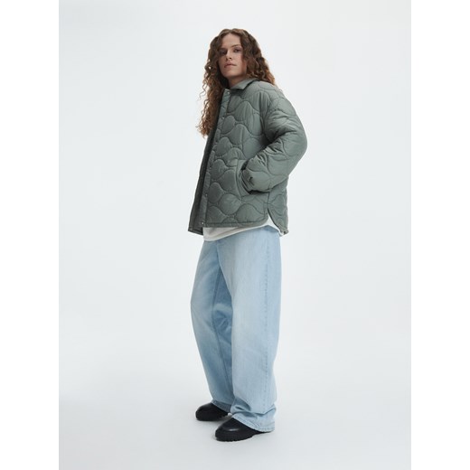 Reserved - Pikowana kurtka - Khaki Reserved L Reserved