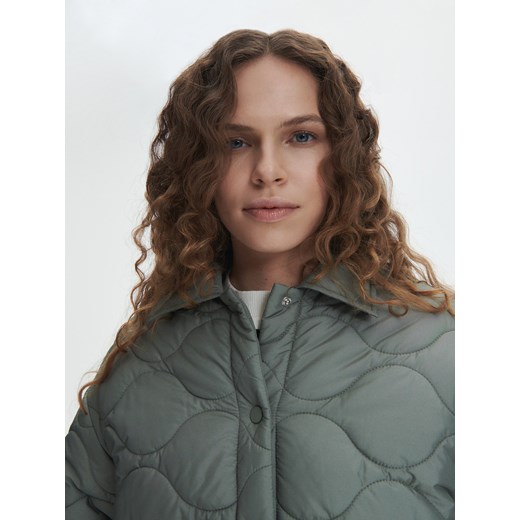 Reserved - Pikowana kurtka - Khaki Reserved S Reserved