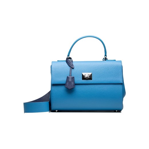Skórzana torebka w kolorze niebieskim Poche Paris onesize wyprzedaż Limango Polska