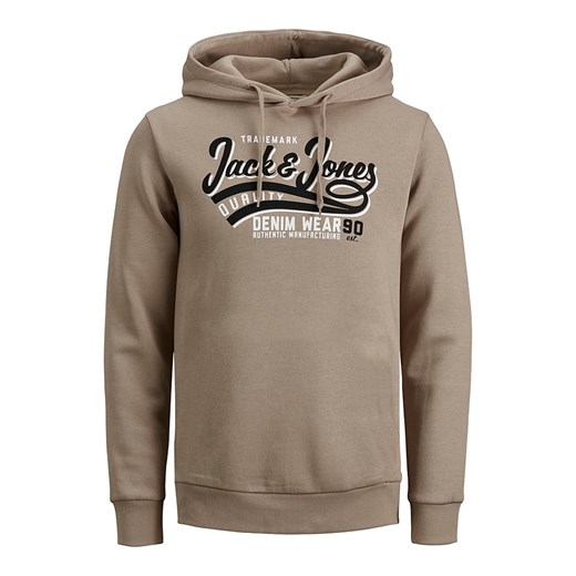 Bluza "Logo" w kolorze beżowym Jack & Jones S Limango Polska okazja