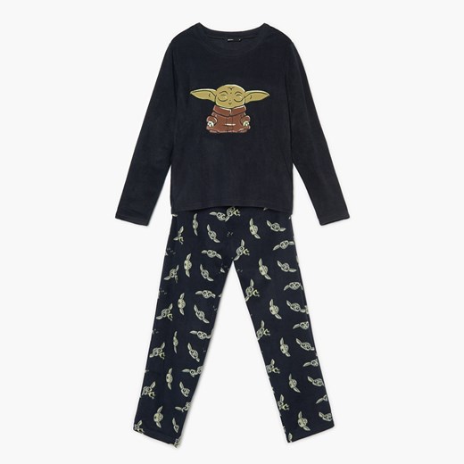Cropp - Długa piżama Baby Yoda - Czarny Cropp S okazja Cropp