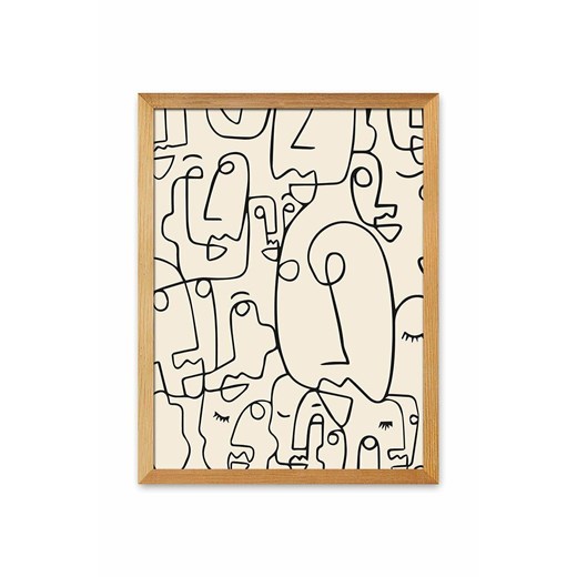 reprodukcja na płótnie w ramie 33x43 cm ONE ANSWEAR.com
