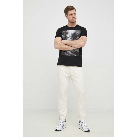Joop! t-shirt bawełniany kolor czarny z nadrukiem Joop! M ANSWEAR.com