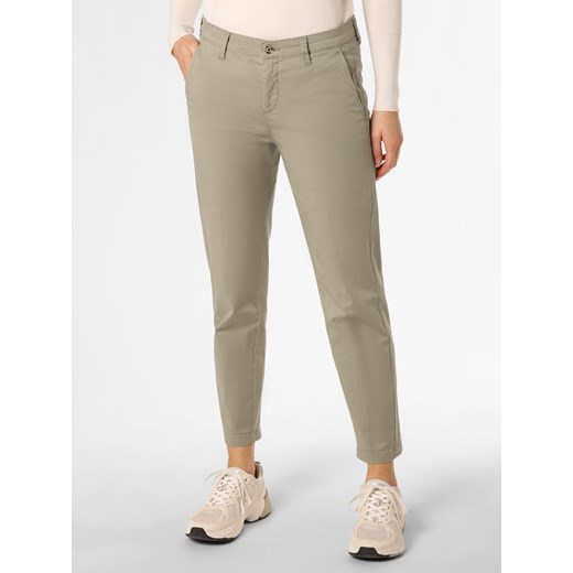 MAC Spodnie Kobiety Bawełna trzcinowy jednolity ze sklepu vangraaf w kategorii Spodnie damskie - zdjęcie 151147336