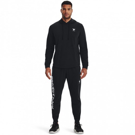 Męskie spodnie treningowe Under Armour Project Rock Terry Jogger - czarne ze sklepu Sportstylestory.com w kategorii Spodnie męskie - zdjęcie 151149476