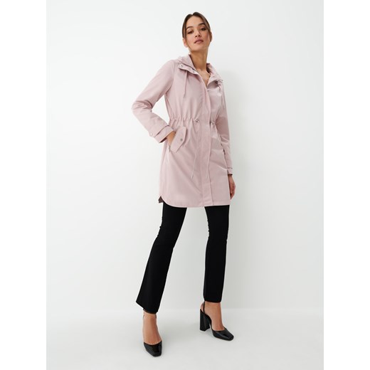 Mohito - Jasnoróżowa parka z kapturem - Różowy Mohito 36 Mohito