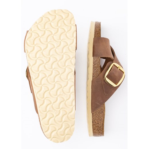 Klapki damskie brązowe BIRKENSTOCK SIENA BIG BUCKLE LEOI 39 Sneaker Peeker