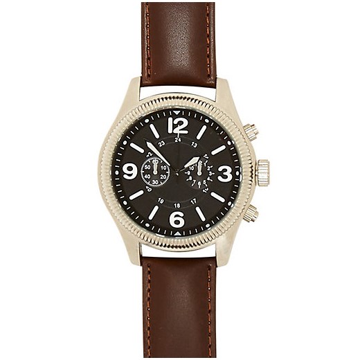 Brown Watch Eton Etched Face river-island  