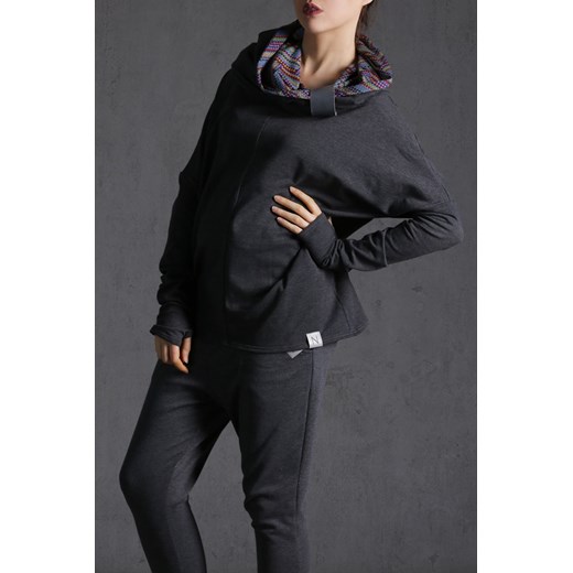 Nubee - Bluza#01 - Komin prosty showroom-pl czarny 