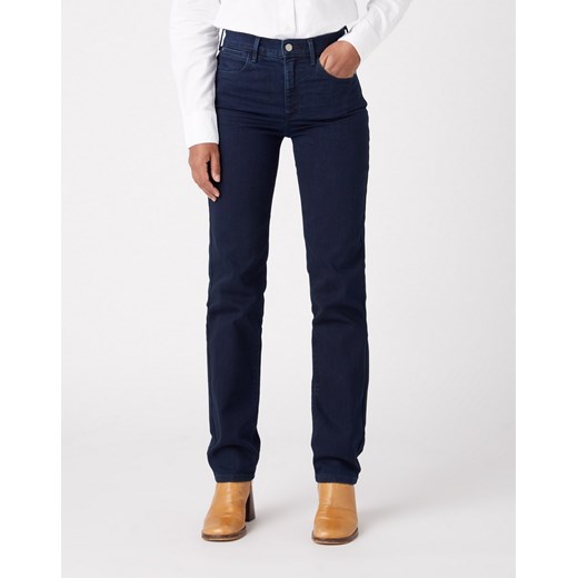 Spodnie Damskie Wrangler Straight Blue Black W26RQC388 Wrangler W29 L30 Elwix wyprzedaż