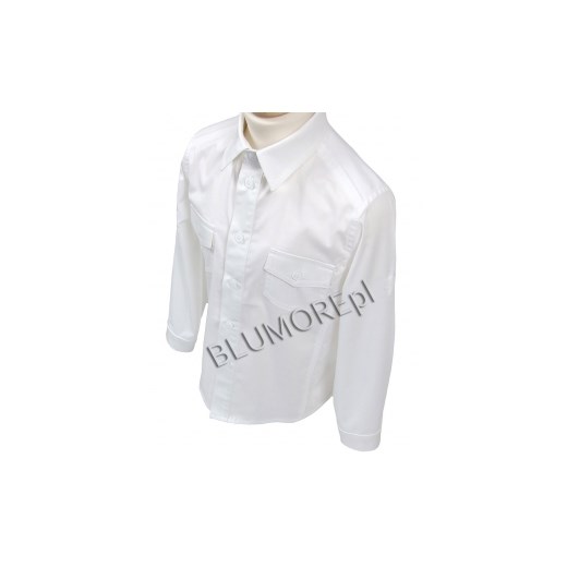 Biała koszula długi rękaw dla chłopca 92 - 164 Kamil blumore-pl bialy elastan