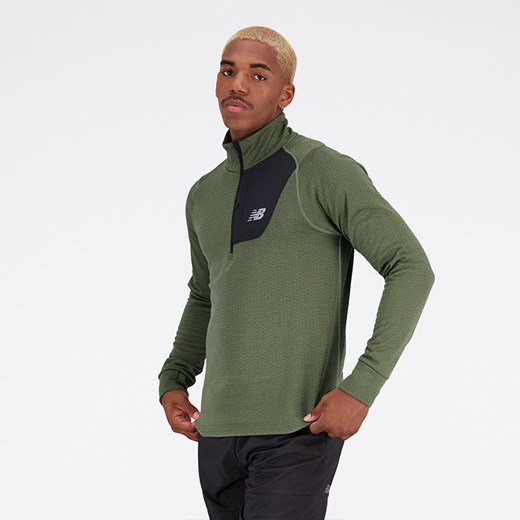 Bluza męska New Balance MT23252DO1 – zielona ze sklepu New Balance Poland w kategorii Bluzy męskie - zdjęcie 152013537