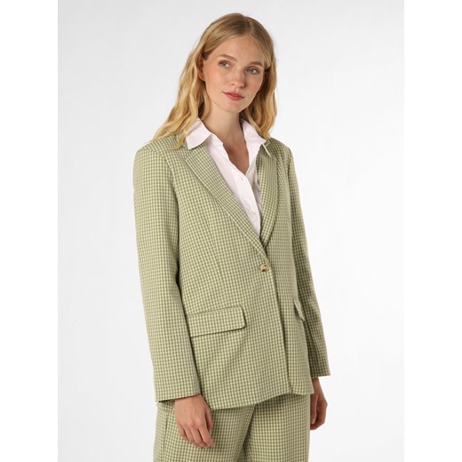 Moss Copenhagen Blezer damski – MSCHJerica Jaida Kobiety miętowy w kratkę Moss Copenhagen S vangraaf