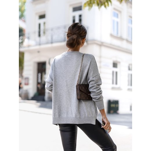 Sweter Classico Szary Lisa Mayo uniwesralny Lisa Mayo