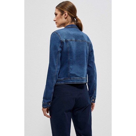 Kurtka jeansowa damska w kolorze niebieskim 4014, Kolor niebieski, Rozmiar S, 2XL Primodo