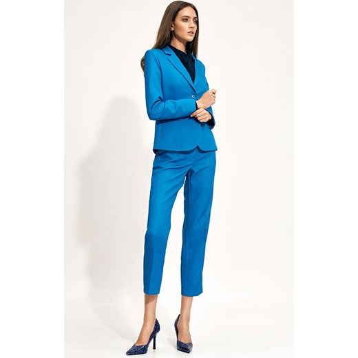 Klasyczne spodnie damskie w kolorze niebieskimSD70N, Kolor niebieski, Rozmiar Nife 38 Primodo