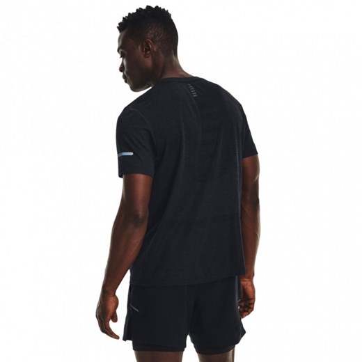 Męska koszulka do biegania Under Armour UA SEAMLESS STRIDE SS - czarna ze sklepu Sportstylestory.com w kategorii T-shirty męskie - zdjęcie 152189415