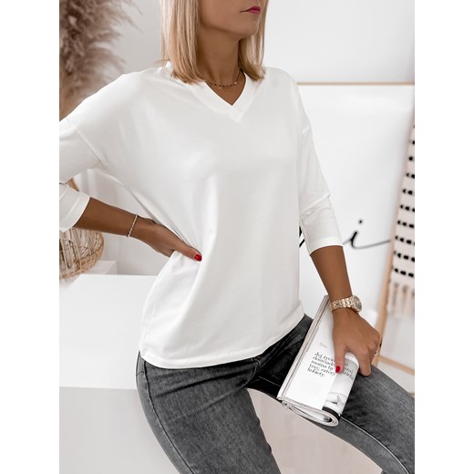bluzka shandon biała uni ze sklepu UBRA w kategorii Bluzki damskie - zdjęcie 152211455