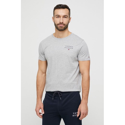 Tommy Hilfiger t-shirt bawełniany kolor szary z nadrukiem UM0UM02916 ze sklepu ANSWEAR.com w kategorii T-shirty męskie - zdjęcie 152219555