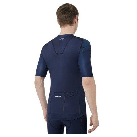 OAKLEY Koszulka kolarska JB Road Jersey Atomic Blue 434051-6B2 Oakley M O-shop.com | Oakley® Authorized Dealer 