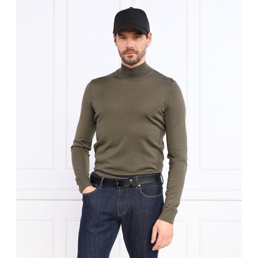 BOSS Wełniany sweter Lodiego | Regular Fit | z dodatkiem jedwabiu XXL promocyjna cena Gomez Fashion Store