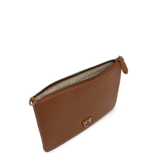 Pinko Skórzana kopertówka FLAT CLASSIC VITELLO SETA Pinko Uniwersalny Gomez Fashion Store