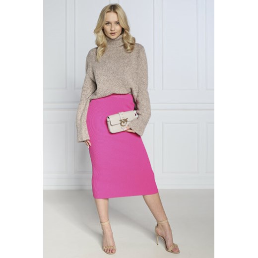 Pinko Skórzana torebka na ramię LOVE ONE POCKET JEWEL Pinko Uniwersalny Gomez Fashion Store